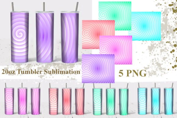 Download Tumbler Sublimation, Spiral Design - Design Collection