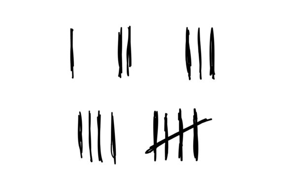 Download Counting Signs with Handddrawn Doodle - Counting Collection
