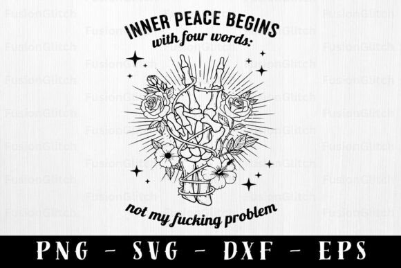 Download Inner Peace Begins SVG Sarcastic Quote - Svg Collection