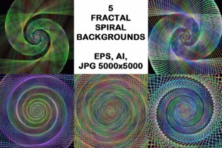 Download 5 Fractal Spiral Design Backgrounds - Design Collection
