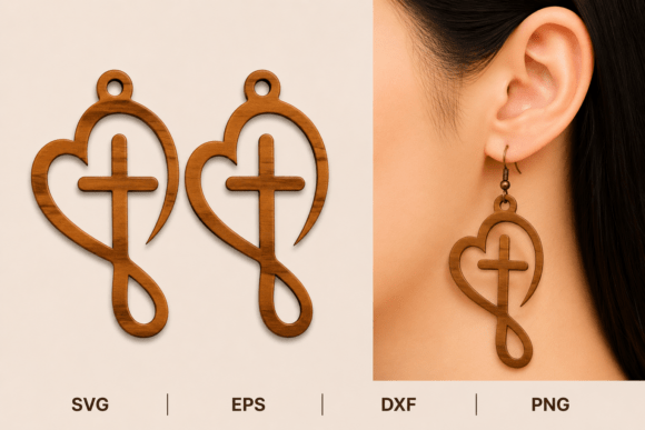 Download Faith Inspired SVG Laser Cut Earrings - Svg Collection