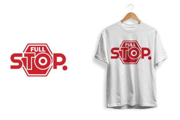 Download Full Stop Tshirt Design Print Ready - Design Collection
