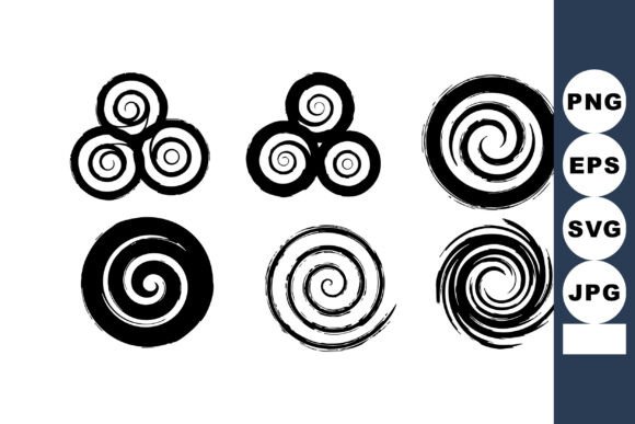 Download Black Spiral Design Elements Set - Design Collection