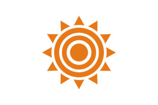 Download Sun Logo with Spiral Design - Design Collection