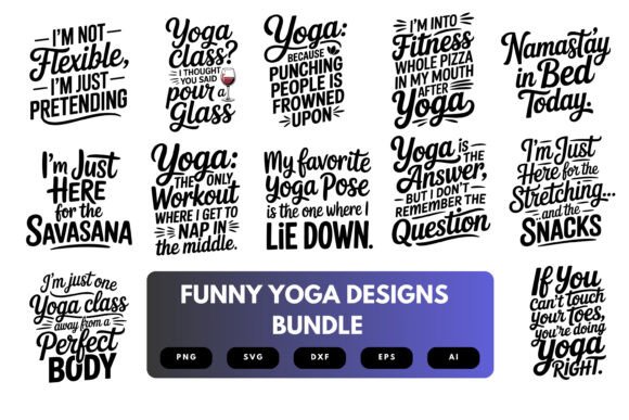 Download Funny Yoga SVG Bundle - Svg Collection