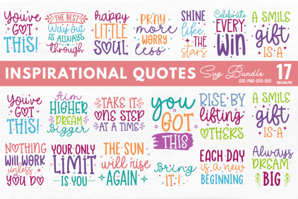 Download Inspirational Quotes SVG Bundle - Svg Collection