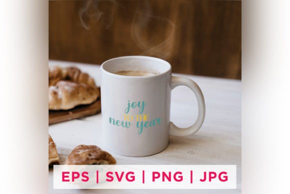 Download Joy to the New Year Quote Sticker Design - Design Collection
