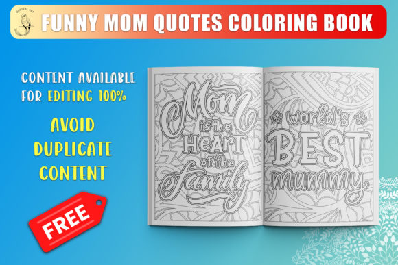 Download Funny Mom Quotes Coloring Book SVG - Svg Collection